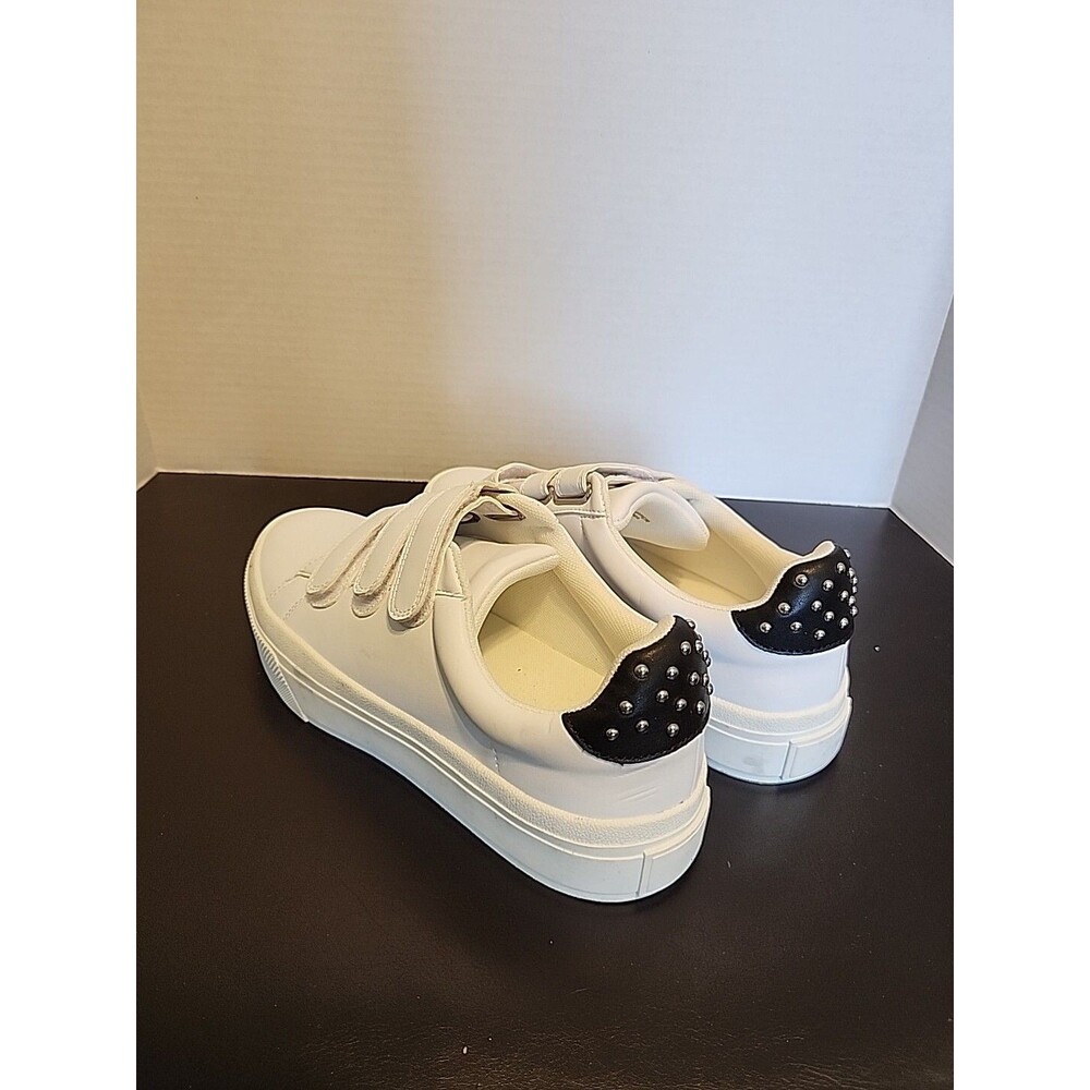J/Slides GENNIE White Leather Women's Sz7